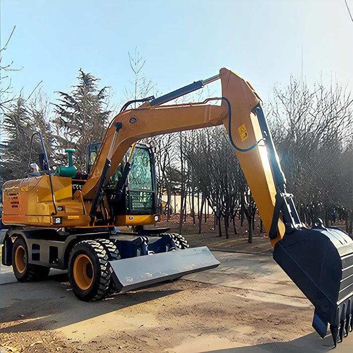7.5 ton weight Earthmover wheel Excavators  for sale